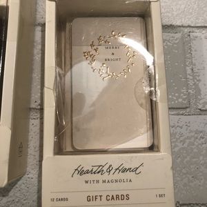 Hearth /& Hand Gift Tag Set 8 Tags And Ribbon Leaf Lot Of 2 Boxes 16 Tags Total